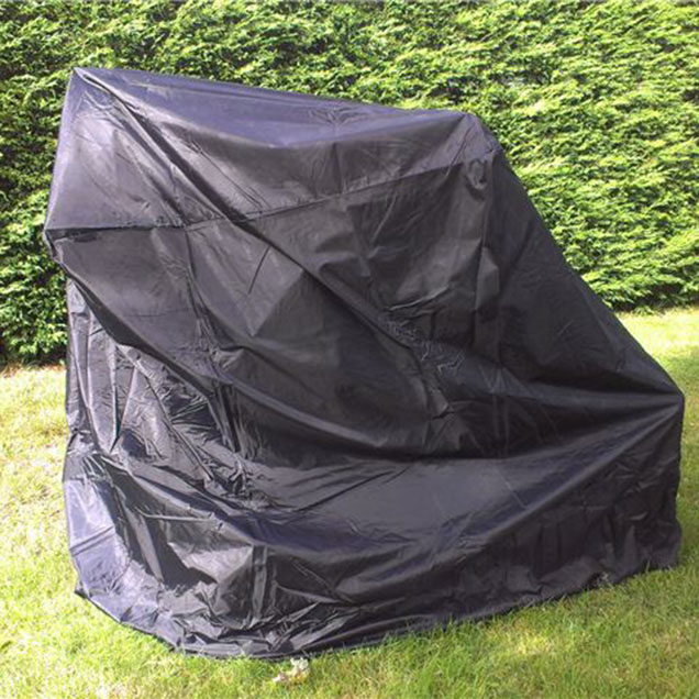 Order a This is a hard-wearing black fully waterproof fabric cover made to easily slip over your BBQ or other garden machinery. Measurements 1450mm x 610mm x 1170mm