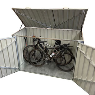 Metal Bike Shed - Garden Store - Wheelie Bin Storage Shed
