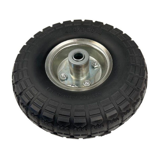 Order a Keep your chipper shredder ready to roll with this brand new replacement wheel. These wheels have an approximate diameter of 260mm and have a shaft diameter of 16mm meaning it will fit garden machinery requiring these sizes including the TP600 and TP7chip. The flat-free design means that you8216ll never suffer a puncture again