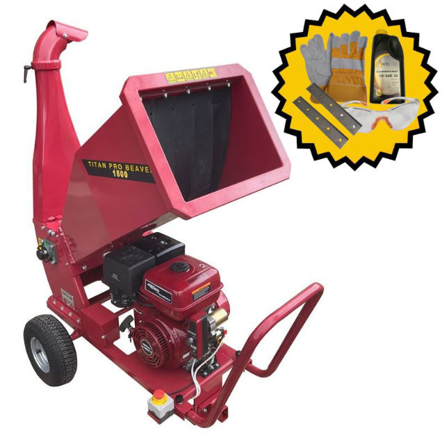 Order a With an enormous 100mm/4 chipping capacity the Beaver is the biggest chipper in our range It comes equipped with a super powerful OHV engine with an electric start fitted as standard. Unlike other garden shredders this machine will not clog up or block with evergreens full of sticky sap such as conifer or leylandii. This chipper is ideal for larger gardens or estate use and comes covered by our Maximus 3-year extended warranty.